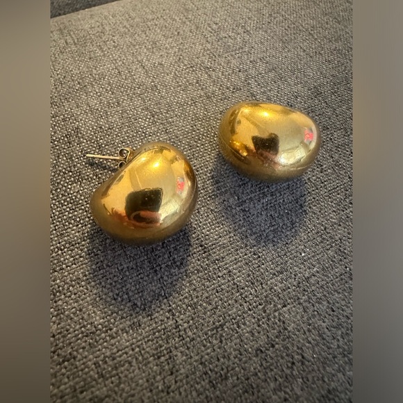 Gold earrings - Picture 2 of 3